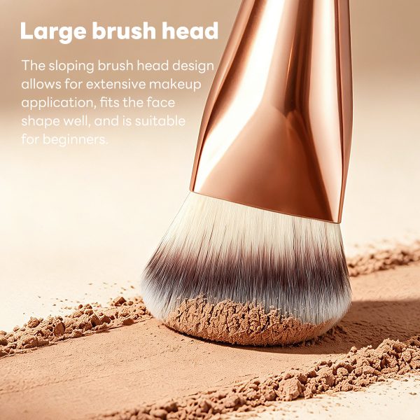 MAANGE Wholesale New Arrival Single Sloping Makeup Brush 1pcs Powder Puff Fluffy Soft Fibers Professional Contour Makeup Brush