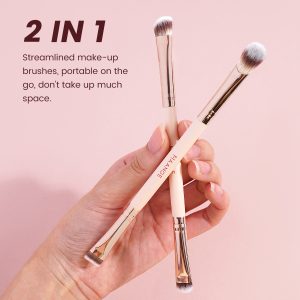 Maange Wholesale 8pcs Makeup Brush Wood Handle  Loose Powder Eyeshadow Foundation Facial Cosmetic Makeup Brush Set - 图片 5