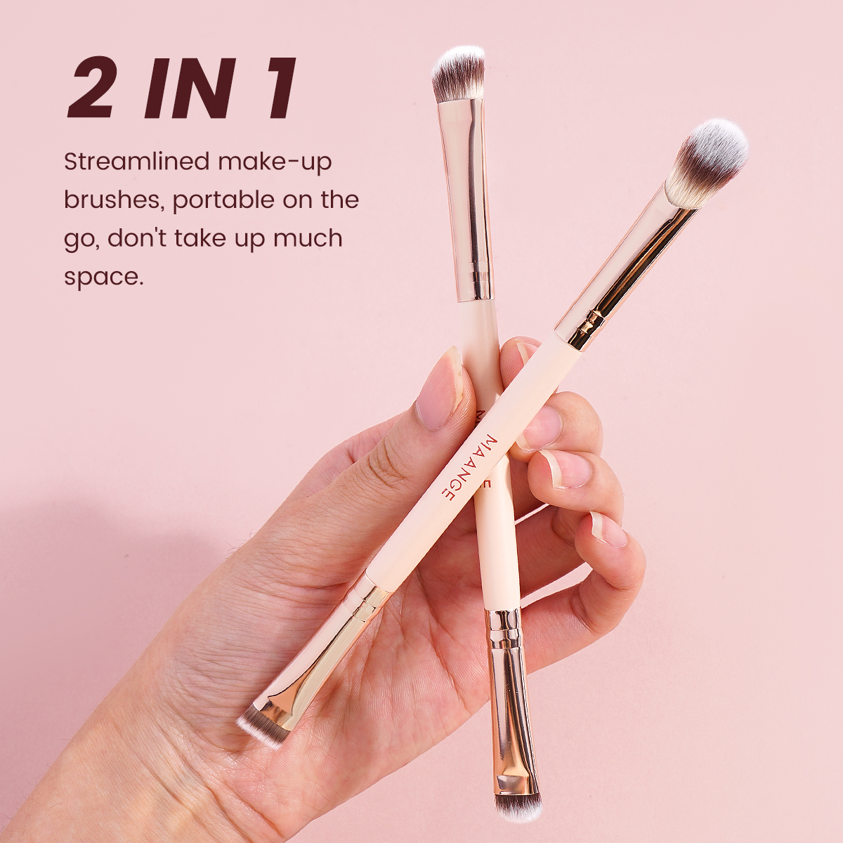 Maange Wholesale 8pcs Makeup Brush Wood Handle  Loose Powder Eyeshadow Foundation Facial Cosmetic Makeup Brush Set - 图片 5
