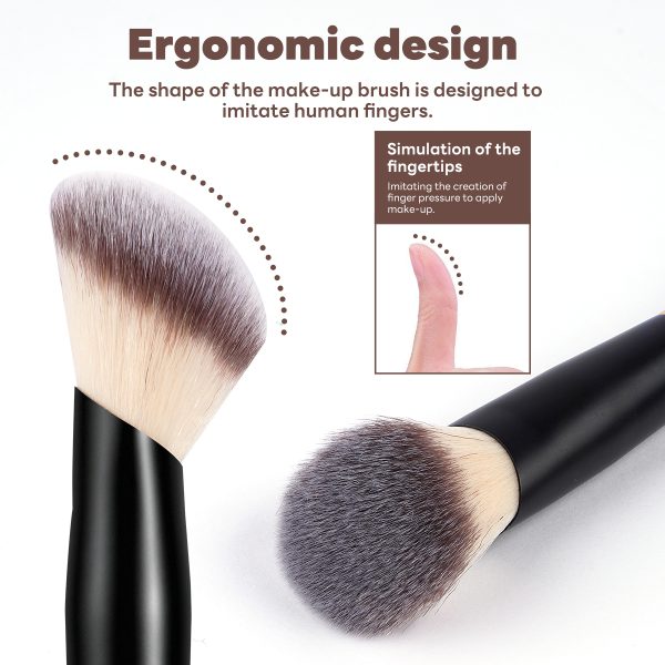MAANGE Hot Selling 2PCS Makeup Brushes Custom Logo Foundation Loose Powder Professional Makeup Tools