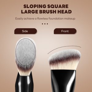 MAANGE Wholesale Custom  Single Sloping Makeup Brush 1pcs Powder Puff  Fluffy Soft Fibers Professional Contour  Makeup Brush - 图片 4