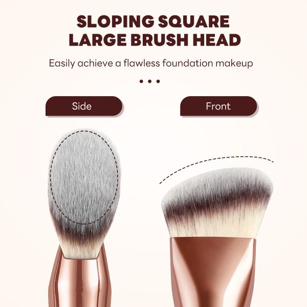 MAANGE Wholesale New Arrival Single Sloping Makeup Brush 1pcs Powder Puff Fluffy Soft Fibers Professional Contour Makeup Brush