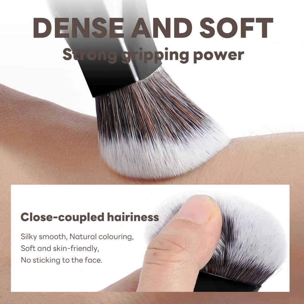 MAANGE Wholesale Custom Private Label Single Makeup Brush 1pcs Powder Puff Foundation Blush Contouring Professional Makeup Brush - 图片 5