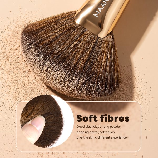 MAANGE Wholesale Private Label 8pcs Makeup Brushes Foundation Concealer Blush Short-handled Travel Portable Makeup Brush Set