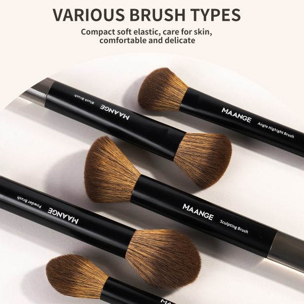 MAANGE Customization OEM&ODM 15PCS Cosmetics Brushes Storage Bucket  Makeup Tools Professional Makeup Brush Set