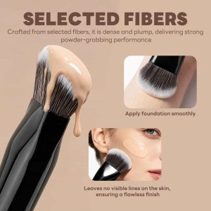 MAANGE Wholesale Custom Private Label Single Makeup Brush 1pcs Powder Puff Foundation Blush Contouring Professional Makeup Brush - 图片 3