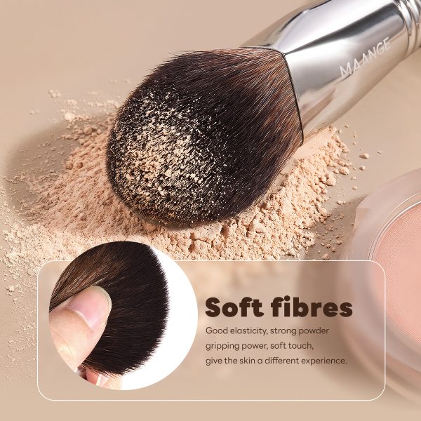 MAANGE Wholesale Custom OEM&ODM Single Makeup Brush Loose Powder Makeup Brush Triangular Blush Brush