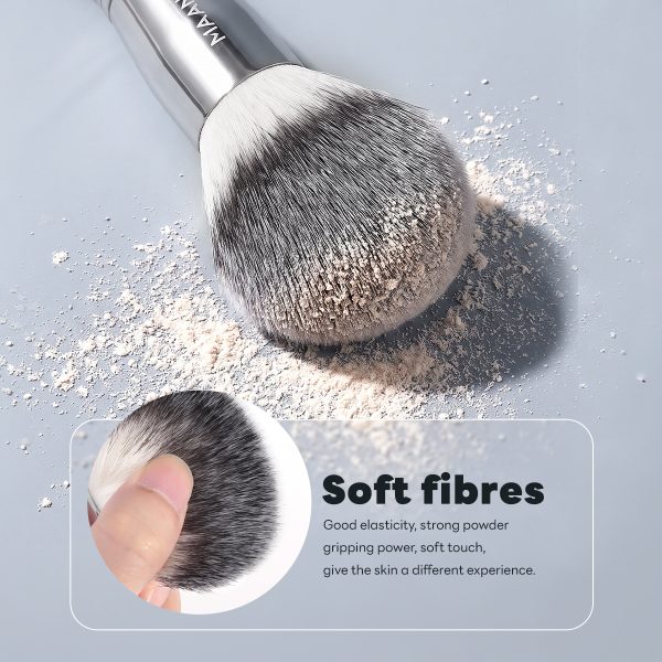 MAANGE Wholesale Custom OEM&ODM Single Makeup Brush Fluffy Soft Fibers Loose Powder Brush Blush Makeup Brush