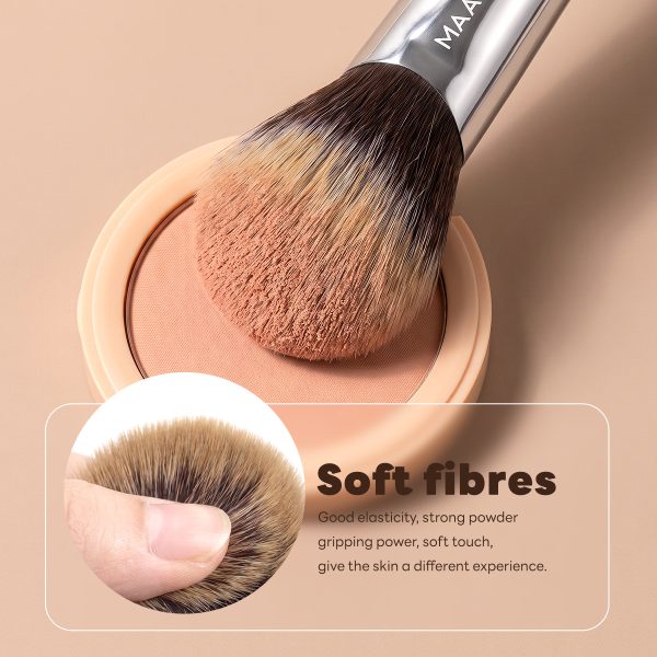 MAANGE Custom OEM&ODM Single Blush Makeup Brush Synthetic Hair Angle Small Blush Brush Single Makeup Brush