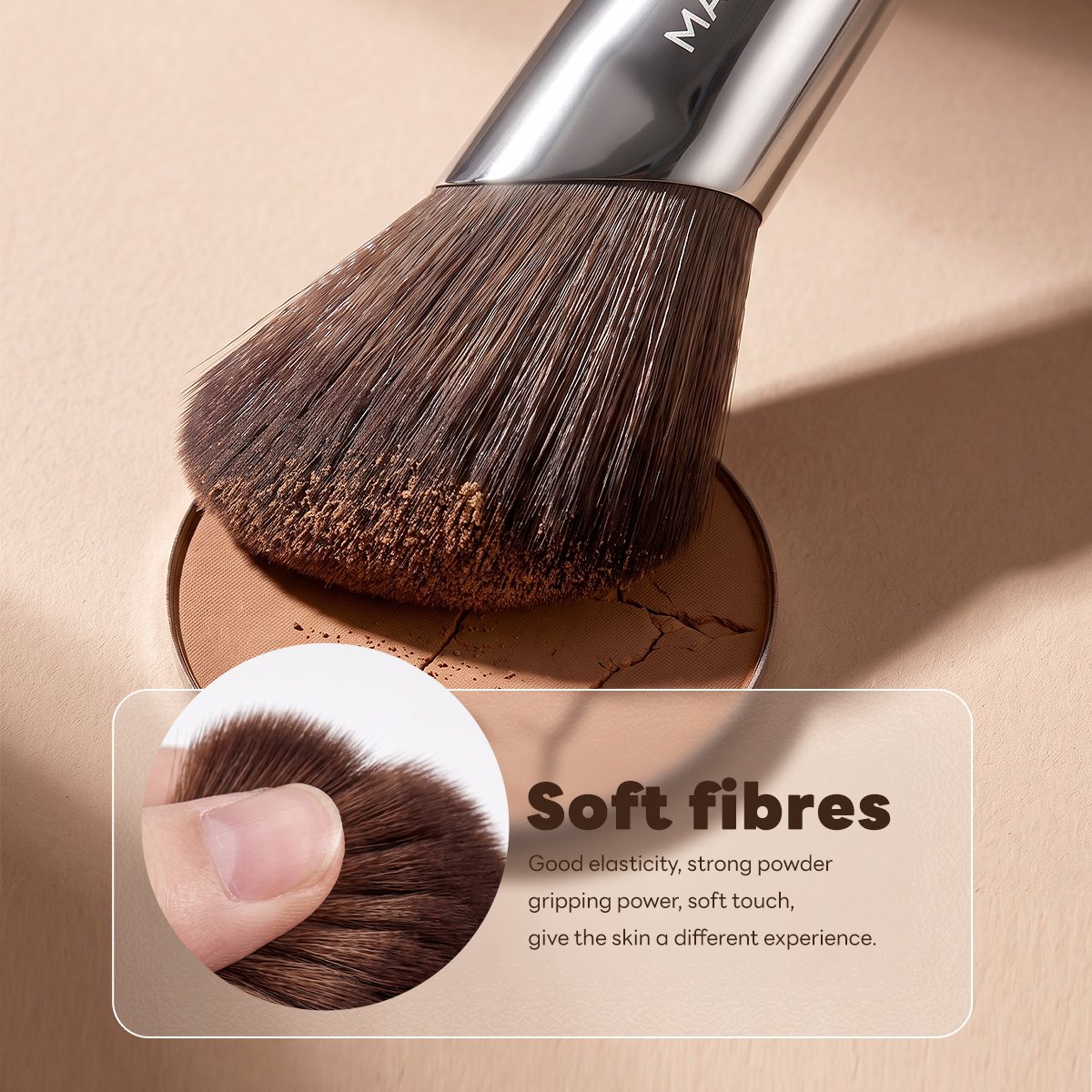 MAANGE Customization High Quality Single Makeup Brush  Anglesmall Contour Brush Professional Makeup Brush Makeup Tools - 图片 4