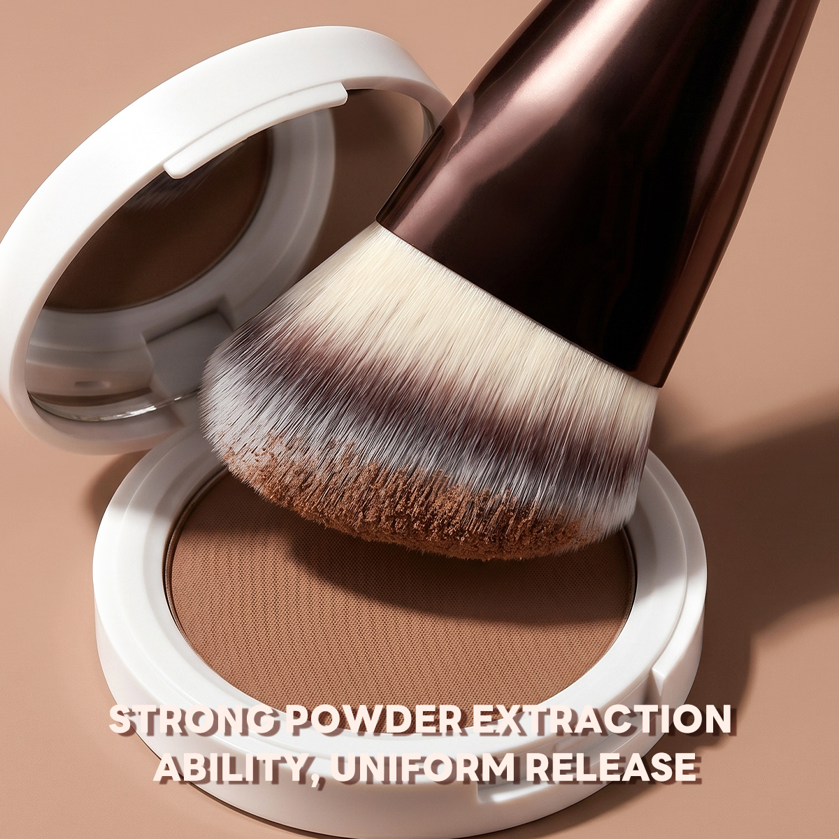 MAANGE Wholesale 2PCS Foundation Loose Powder Makeup Brush Set Private Label &OEM BB Cream Brochas De Maquillaje Makeup Tools - 图片 4