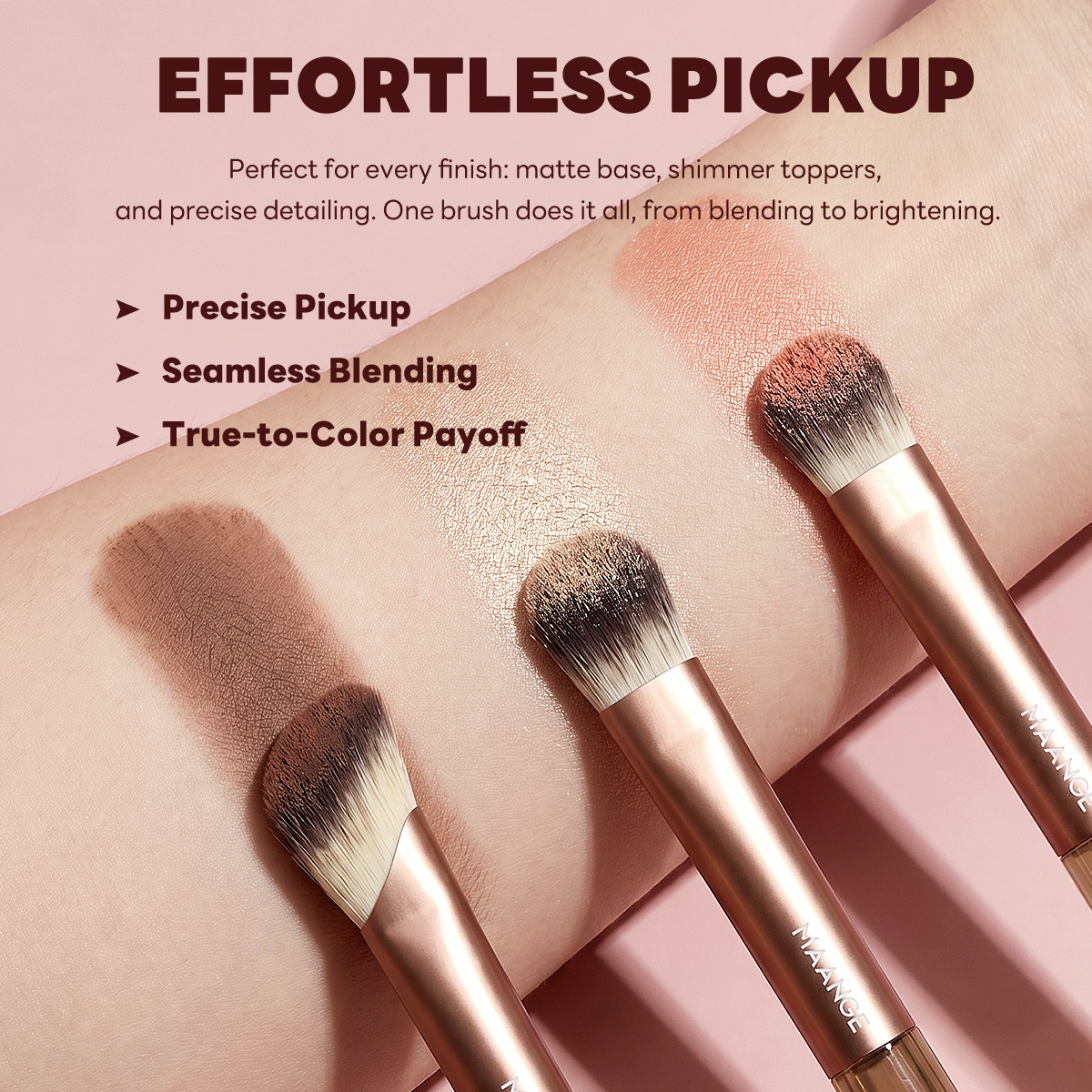 MAANGE Wholesale Custom Logo 11pcs Makeup Brush Set Makeup Brush Tool Professinal Facial Makeup Brush Set - 图片 4