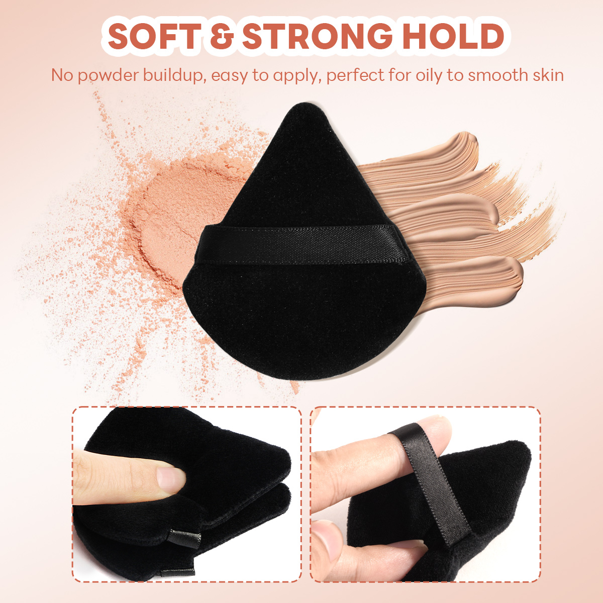 MAANGE Wholesale 21PCS Makeup Brush 12PCS Powder Puff  Makeup Bag Foundation Eyeshadow Loose Powder Blush Makeup Brush Set - 图片 11