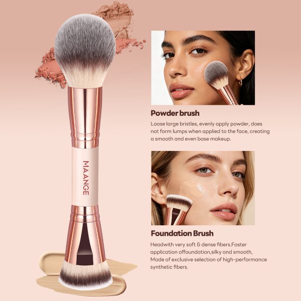 MAANGE High Quality 21PCS Makeup Brush 12PCS Powder Puff Makeup Bag Foundation Eyeshadow Loose Powder Blush Makeup Brush Set
