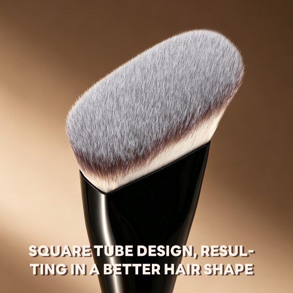 MAANGE Wholesale Custom Single Sloping Makeup Brush 1pcs Powder Puff Fluffy Soft Fibers Professional Contour Makeup Brush