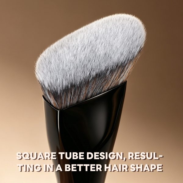 MAANGE Wholesale Custom Fluffy Sloping Makeup Brush 1pcs Powder Puff Fluffy Soft Fibers Professional Contour Makeup Brush