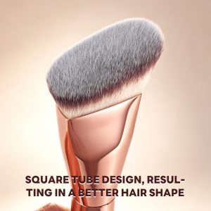 MAANGE Wholesale New Arrival Single Sloping Makeup Brush 1pcs Powder Puff  Fluffy Soft Fibers Professional Contour  Makeup Brush - 图片 3