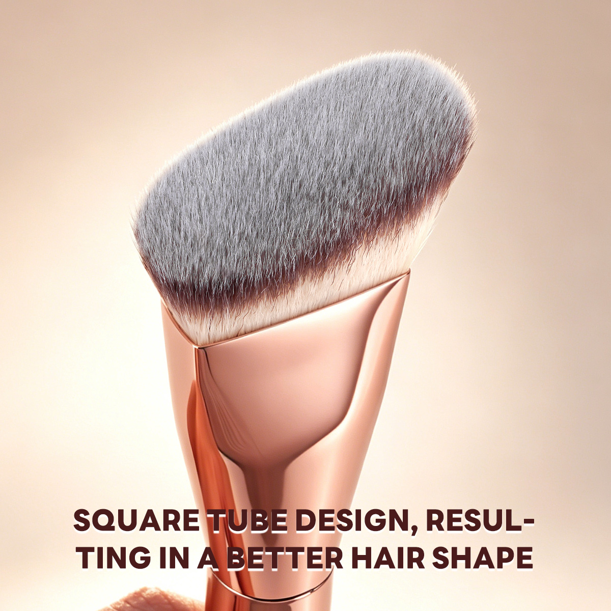 MAANGE Wholesale New Arrival Single Sloping Makeup Brush 1pcs Powder Puff  Fluffy Soft Fibers Professional Contour  Makeup Brush - 图片 3