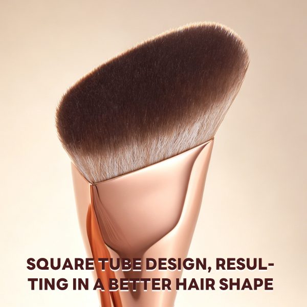 MAANGE Custom Logo OEM&ODM Single Sloping Makeup Brush 1pcs Powder Puff  Fluffy Soft Fibers Professional Contour  Makeup Brush