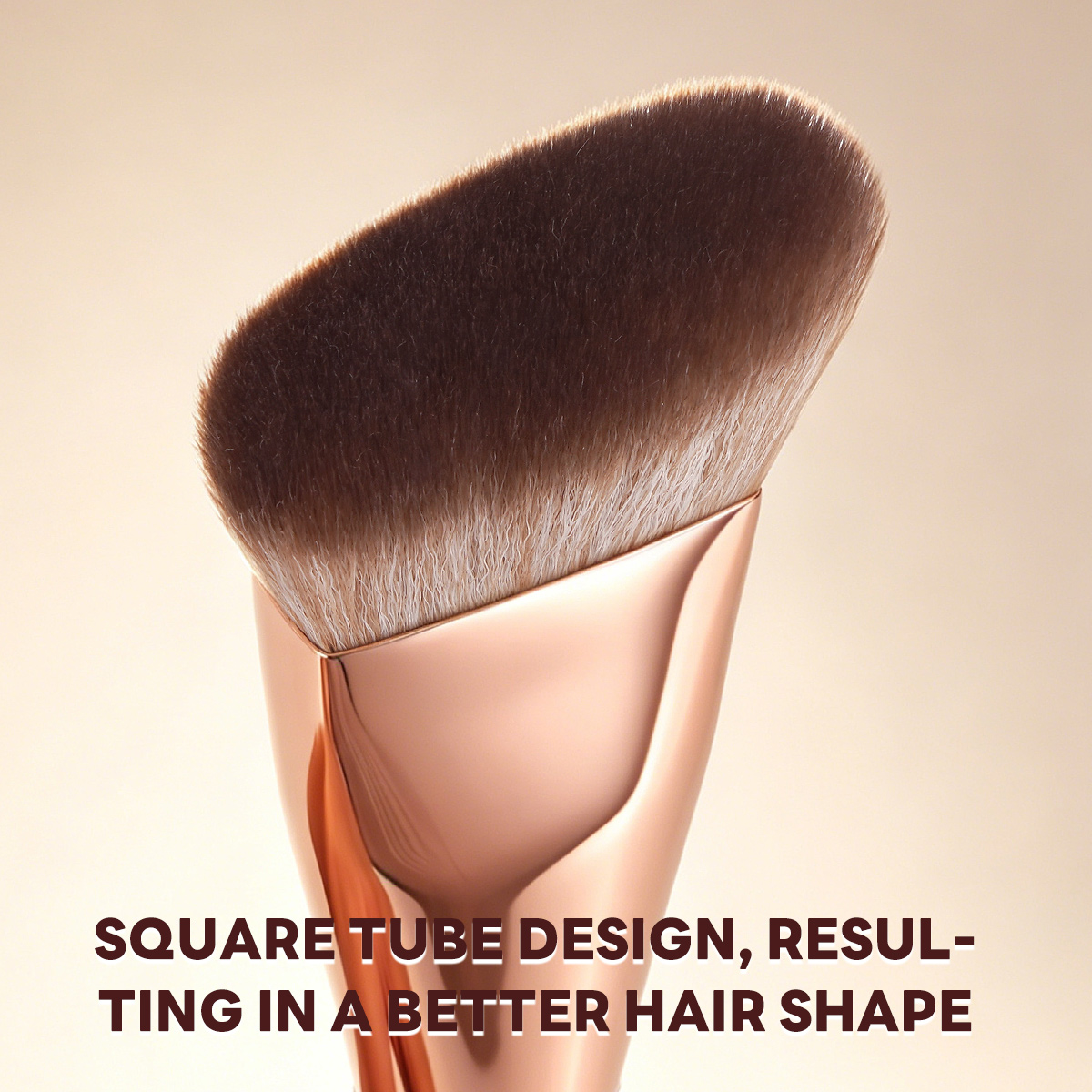 MAANGE Custom Logo OEM&ODM Single Sloping Makeup Brush 1pcs Powder Puff  Fluffy Soft Fibers Professional Contour  Makeup Brush - 图片 4