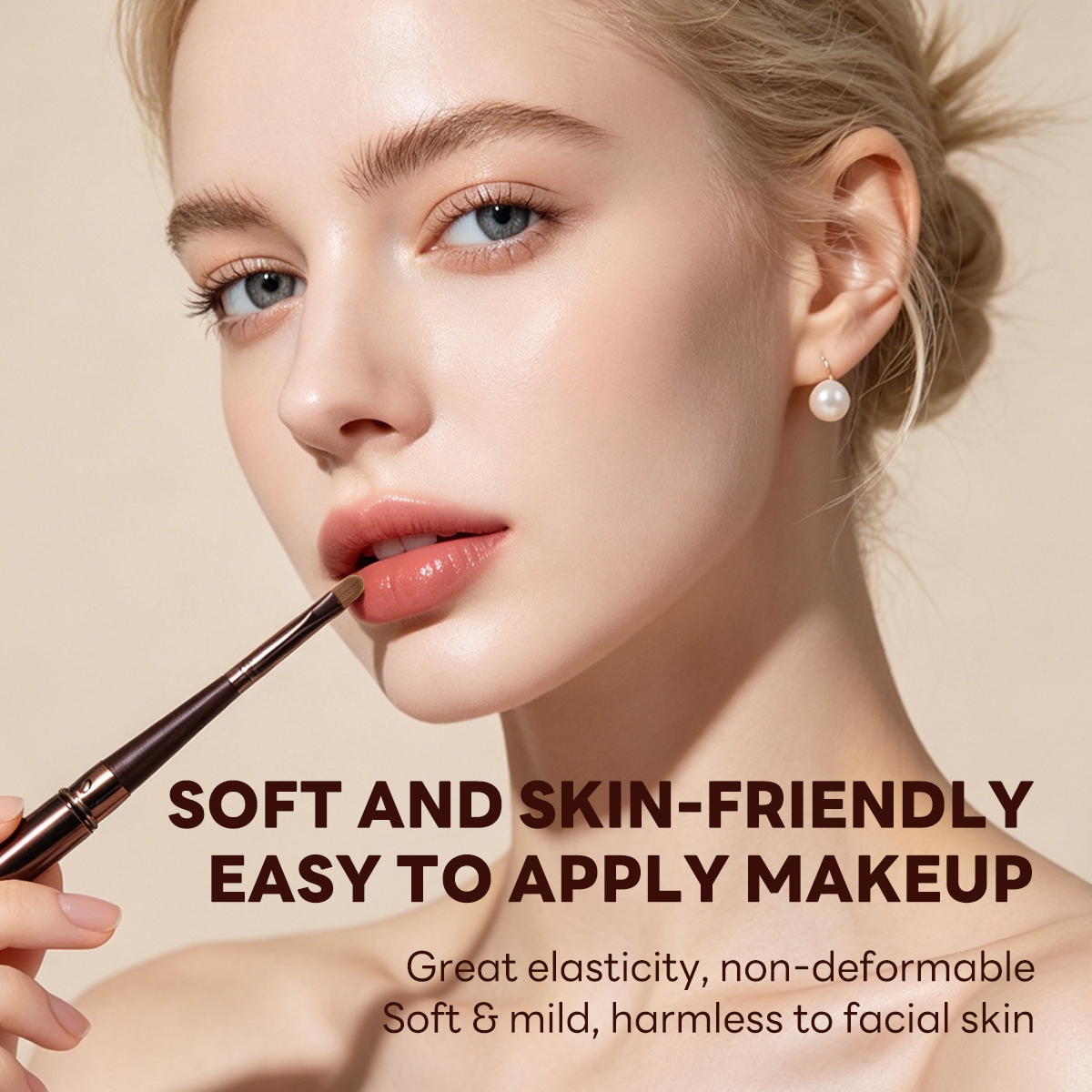 MAANGE Wholesale 2PCS Makeup Brush Set Concealer Lip Brush Highlighting and Contouring Brush  Professional Makeup Brush Set - 图片 6