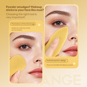 MAANGE Wholesale Private Label  21pcs Makeup Brushes 8pcs Powder Puff Foundation Concealer Blush Professional Brushes for Makeup - 图片 8