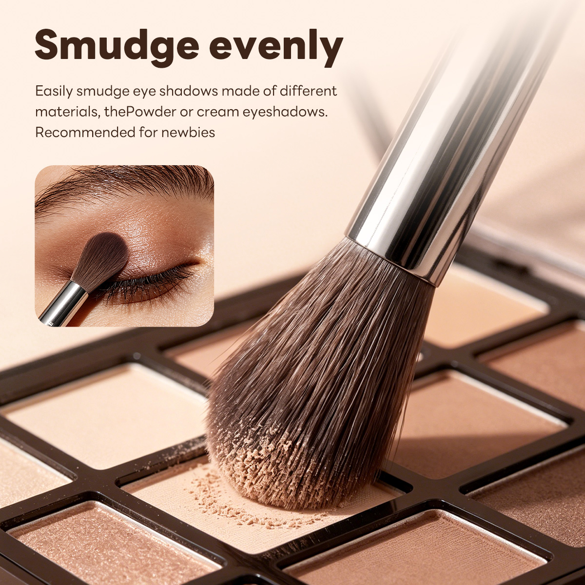 MAANGE Private Label  8pcs Makeup Brushes  Makeup Bag Foundation Concealer Blush Short-handled Travel Portable Makeup Brush Set - 图片 7
