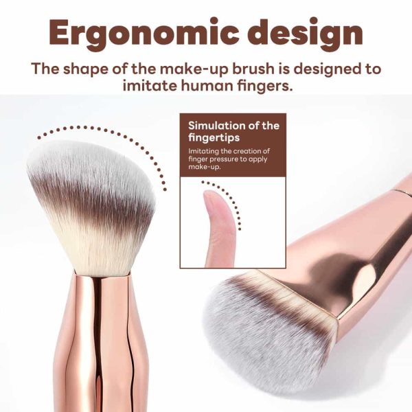 MAANGE Custom Private Label Professional Single Makeup Brush 1pcs Powder Puff Professional Foundation Makeup Brushes