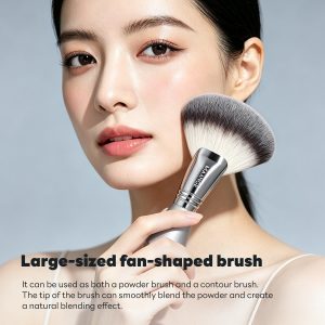 MAANGE Customization Single Makeup Brush Fan-shaped Contouring Brush Loose Powder Brush Makeup Brush - 图片 5