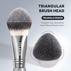 MAANGE Wholesale Custom OEM&ODM Triangular Blush Brush Single Makeup Brush Loose Powder Makeup Brushes - 图片 5