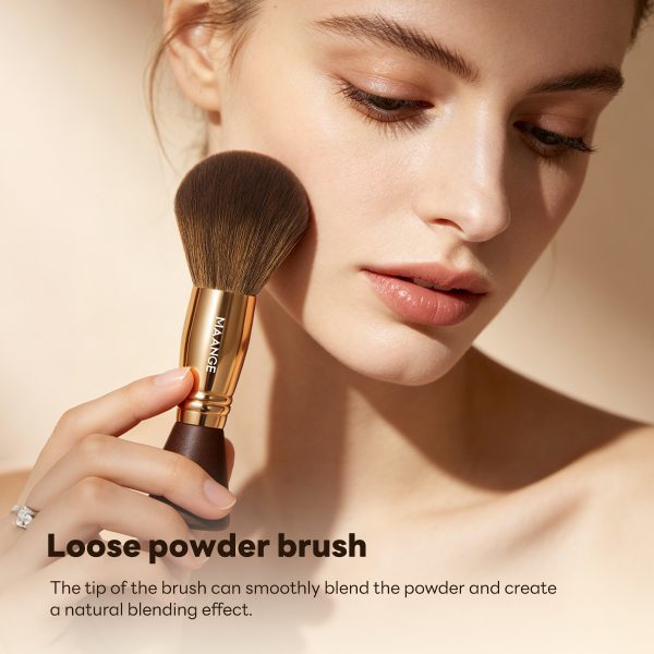 MAANGE Wholesale Custom OEM&ODM Single Makeup Brush Loose Powder Brush Blush Makeup Brush