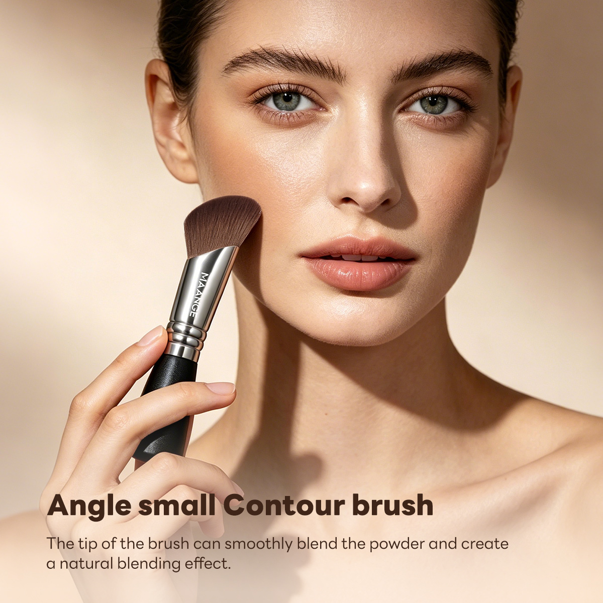 MAANGE Customization High Quality Single Makeup Brush  Anglesmall Contour Brush Professional Makeup Brush Makeup Tools - 图片 5