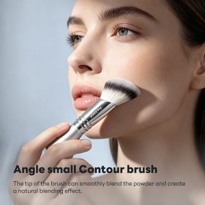 MAANGE High Quality Private Label Single Makeup Brush  Angle Small Contour Brush Professional Makeup Brush - 图片 5