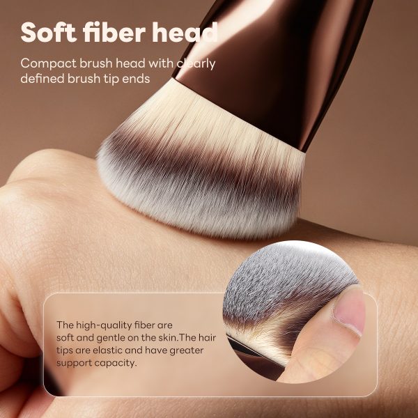 MAANGE Wholesale 2PCS Foundation Loose Powder Makeup Brush Set Private Label &OEM BB Cream Brochas De Maquillaje Makeup Tools