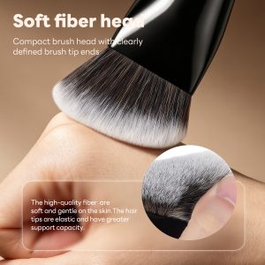 MAANGE Wholesale Custom  Fluffy Sloping Makeup Brush 1pcs Powder Puff  Fluffy Soft Fibers Professional Contour  Makeup Brush - 图片 5