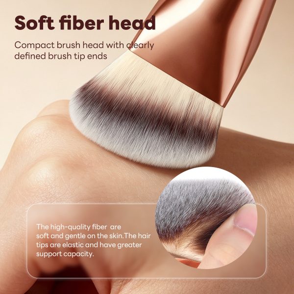 MAANGE Wholesale New Arrival Single Sloping Makeup Brush 1pcs Powder Puff Fluffy Soft Fibers Professional Contour Makeup Brush