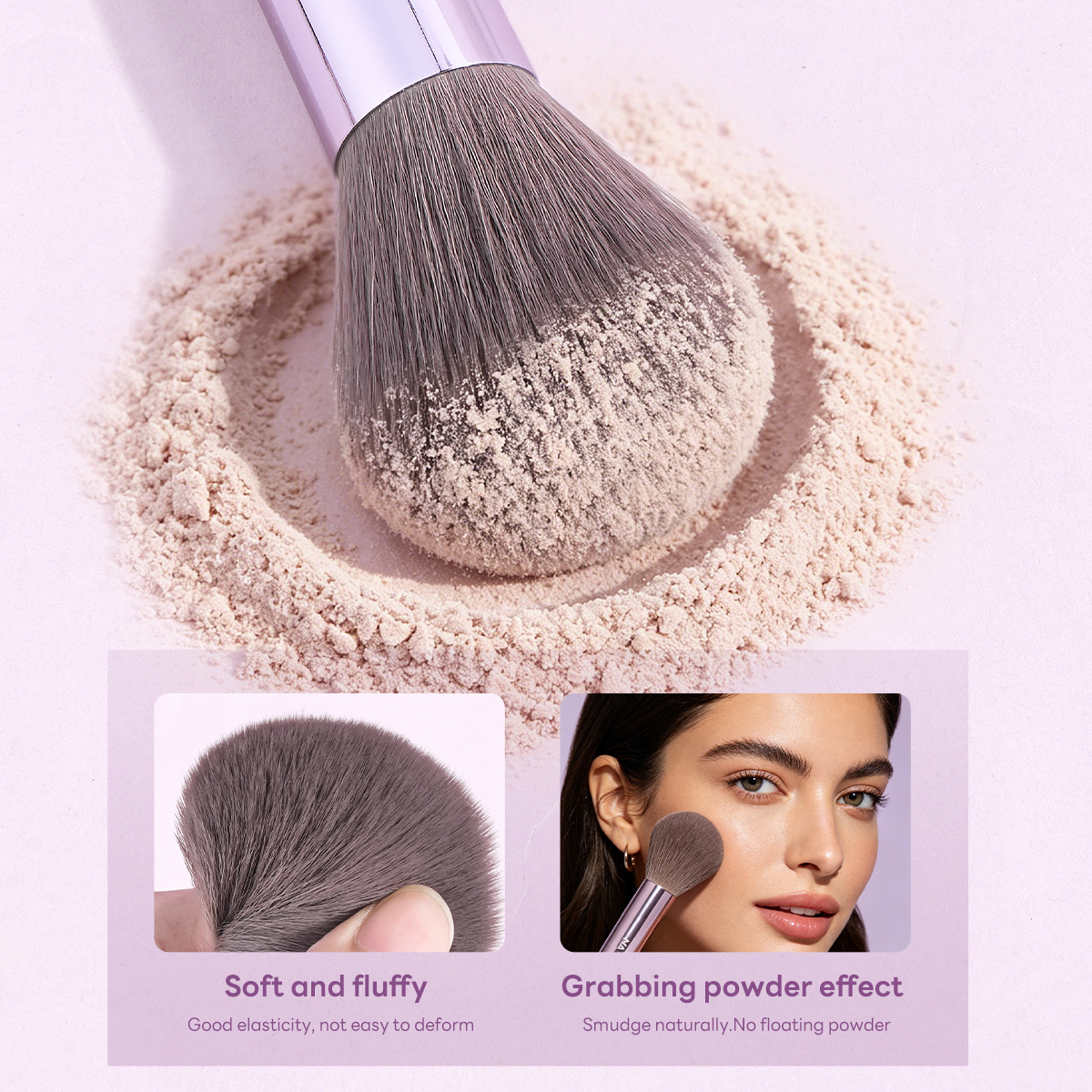 MAANGE 19pcs Private Label Luxury Makeup Brush OEM&ODM  2 Powder Puff Makeup Bag Facial Professional Makeup Brush Set - 图片 2