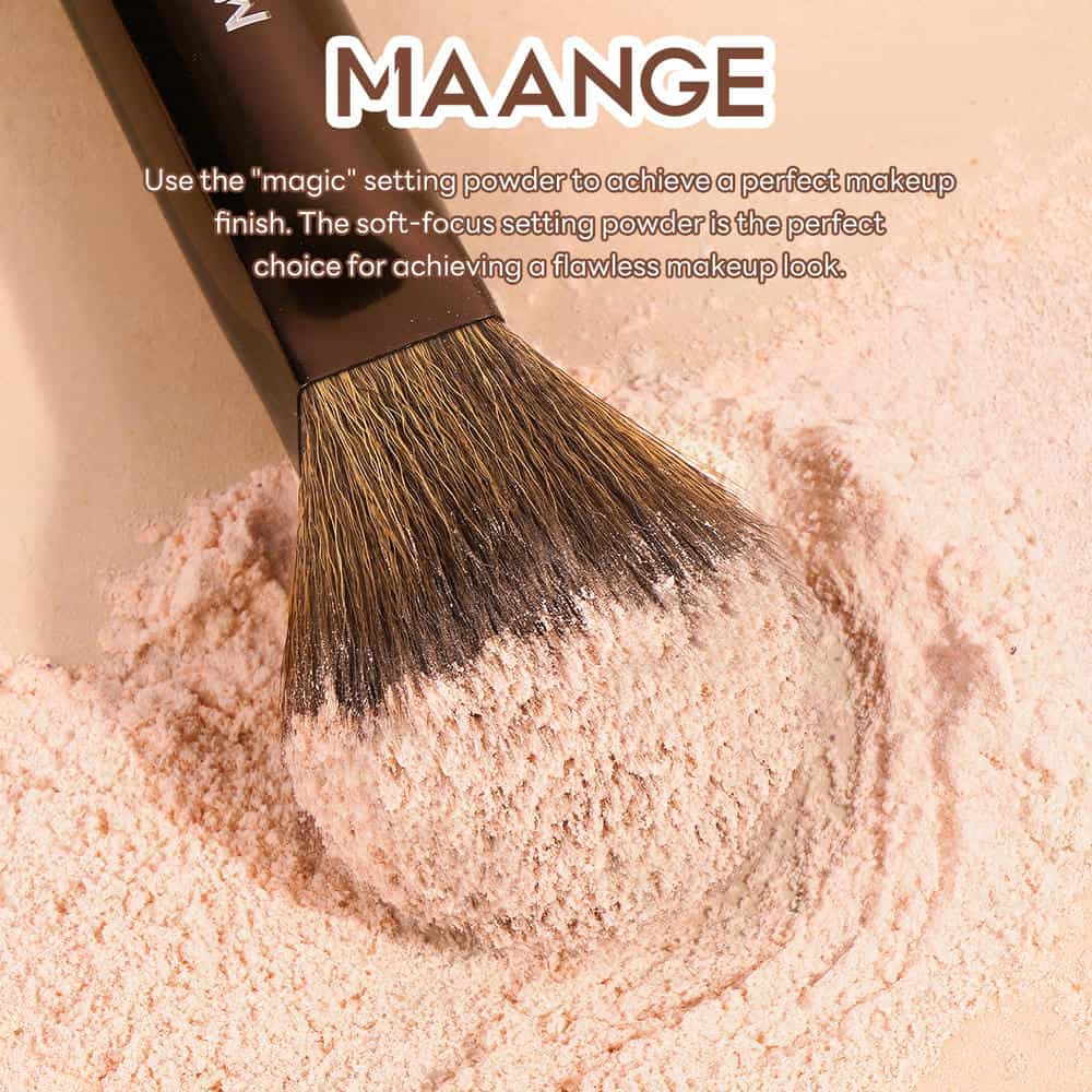 MAANGE Wholesale High Quality 3pcs  Makeup Brush Set  Foundation Loose Powder Contouring Professional Makeup Brush Kit - 图片 6