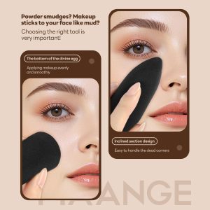 MAANGE  Wholesale Customized  21pcs Makeup Brushes 8pcs Powder Puff Foundation Concealer Blush Professional Makeup Brush Set - 图片 9