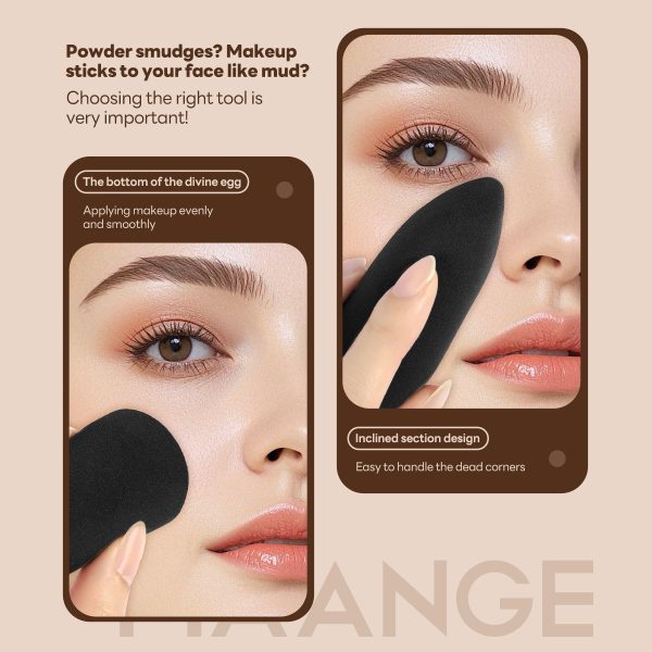 MAANGE  Wholesale Customized  21pcs Makeup Brushes 8pcs Powder Puff Foundation Concealer Blush Professional Makeup Brush Set