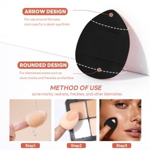 MAANGE Wholesale 21PCS Makeup Brush 12PCS Powder Puff  Makeup Bag Foundation Eyeshadow Loose Powder Blush Makeup Brush Set - 图片 12