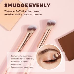 MAANGE High Quality 21PCS Makeup Brush 12PCS Powder Puff  Makeup Bag Foundation Eyeshadow Loose Powder Blush Makeup Brush Set - 图片 6