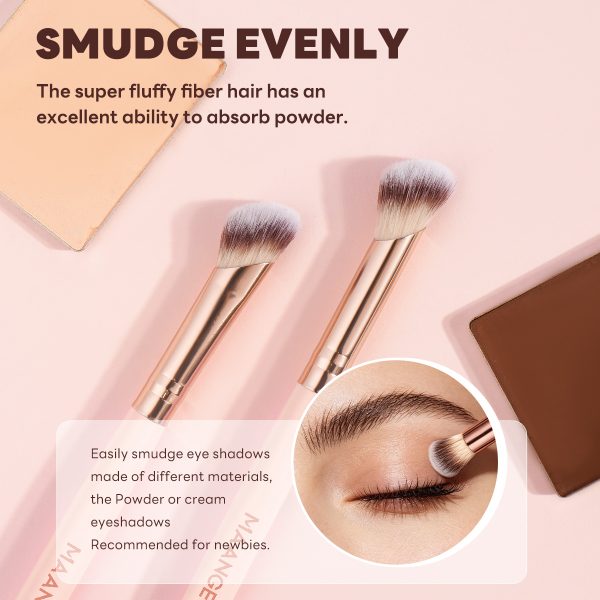 MAANGE High Quality 21PCS Makeup Brush 12PCS Powder Puff Makeup Bag Foundation Eyeshadow Loose Powder Blush Makeup Brush Set
