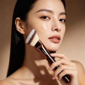 MAANGE 8PCS Facial  Makeup Brush Wood Handle Synthetic Hair Fluffy Soft Fibers  Customizable Makeup Tools Brush - 图片 7