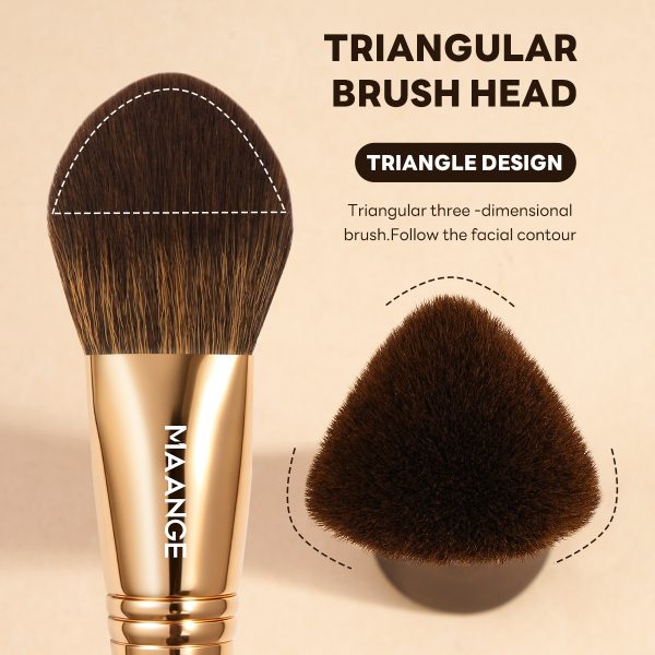 MAANGE Wholesale Private Label 8pcs Makeup Brushes Foundation Concealer Blush Short-handled Travel Portable Makeup Brush Set