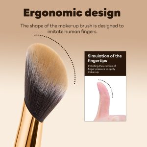 MAANGE Wholesale Private Label  8pcs Makeup Brushes  Foundation Concealer Blush Short-handled Travel Portable Makeup Brush Set - 图片 4