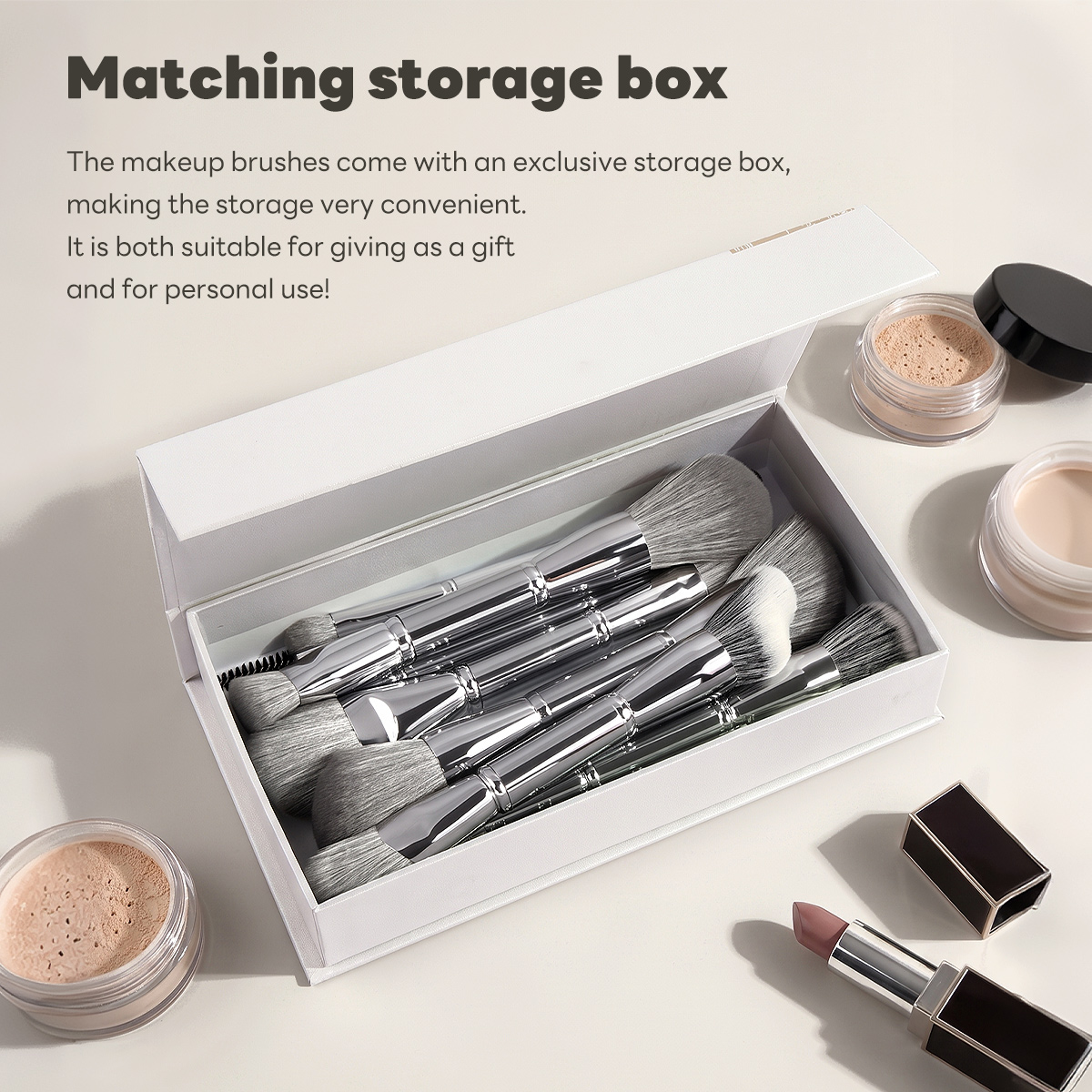 MAANGE Custom logo 10PCS Professional Makeup Brushes Private Label Foundation Eyeshadow Brush  Makeup Brushes Set Makeup Tools - 图片 8