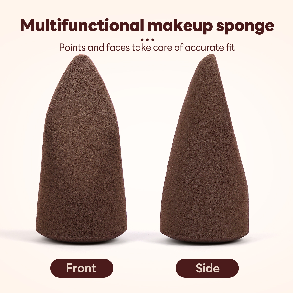 MAANGE Custom Logo OEM&ODM Single Sloping Makeup Brush 1pcs Powder Puff  Fluffy Soft Fibers Professional Contour  Makeup Brush - 图片 8