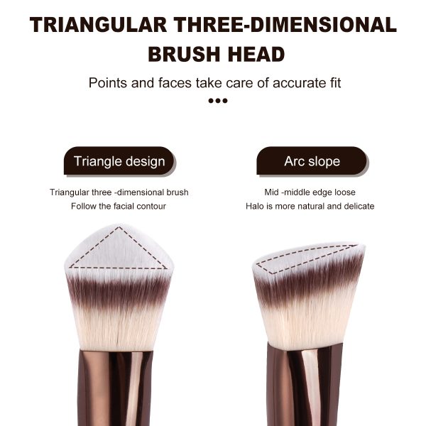 MAANGE Wholesale 2PCS Makeup Brush Set Concealer Lip Brush Highlighting and Contouring Brush  Professional Makeup Brush Set
