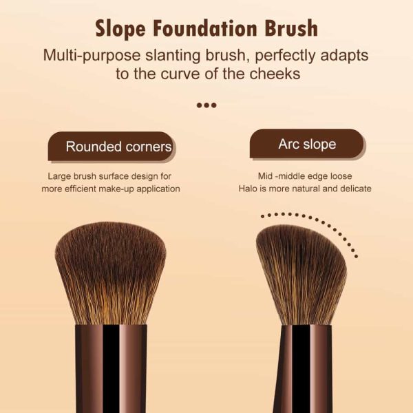 MAANGE Wholesale High Quality 3pcs Makeup Brush Set Foundation Loose Powder Contouring Professional Makeup Brush Kit